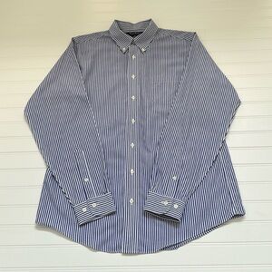 Brooks Brothers Blue & White Stripes Button Down Boys 20